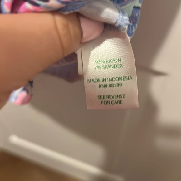 Lily Pulitzer Long Sleeved Blue and Pink Dress with Sail Boats size small - Picture 6 of 7